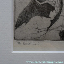 Load image into Gallery viewer, Strange 1930s Etching Featuring Winged Imps by Doris Boulton-Maude. Entitled "The Dead Tree.
