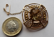 Load image into Gallery viewer, Scottish 9ct Gold Brooch 1960s by Robert Allison
