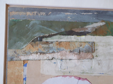 Load image into Gallery viewer, Scottish Art. Philip Reeves 1970s Abstract Collage and Mixed Media
