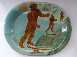 ICONIC EDINBURGH. HUTSUL Art Fund of USSR Lviv Ceramic Sculptural Factory Decorative Plate