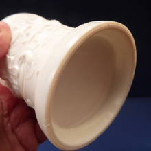 Load image into Gallery viewer, 1880S Antique Davidsons White Milk Glass Mug - Thistle Pattern
