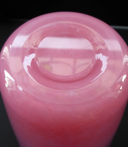 1930s Tall Scottish Monart Glass Vase. Pink with Gold Aventurine1930s Pink MONART Glass Vase. OE VIII Shape