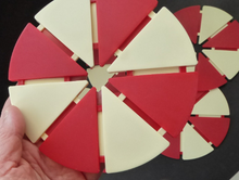 Load image into Gallery viewer, Rare and Unusual 1960s Red and White Plastic Place Mats and Coasters In Christmas Box
