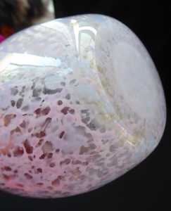 1930s Monart Glass Vase with Gold Aventurine Flakes