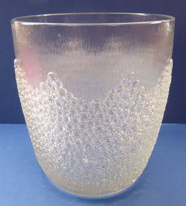 1960s Sklo Glass Vase by Frantisek Vizner Rudolfova Hut