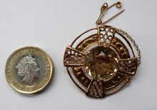 Load image into Gallery viewer, Scottish 9ct Gold Brooch 1960s by Robert Allison
