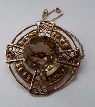 Load image into Gallery viewer, Scottish 9ct Gold Brooch 1960s by Robert Allison
