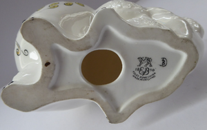 1950s FOLEY Bone China Stylised POODLE. Designed by Donald Brindley