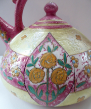 Load image into Gallery viewer, Beautiful Austrian 1910s Art Nouveau / Jugenstil Amphora Puzzle Teapot or Kettle, with Wiener Werkstatte inspired decoration
