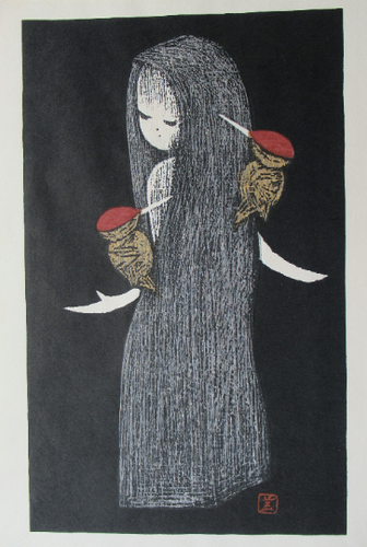 ICONIC EDINBURGH. JAPANESE Woodblock Print by Kaoru Kawano