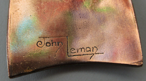 1970s Copper and Enamel Pendant by John Leman, Scotland