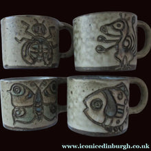 Load image into Gallery viewer, Vintage 1960s Dutch Studio Pottery Cups by Hannie Mein

