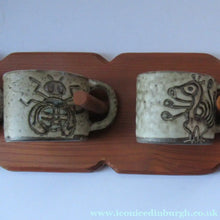 Load image into Gallery viewer, Vintage 1960s Dutch Studio Pottery Cups by Hannie Mein
