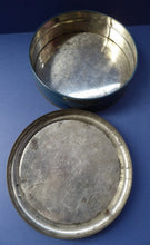 Load image into Gallery viewer, Rare Round Dutch Biscuit Tin. Unusual Art Deco Design; c 1930s
