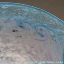 Load image into Gallery viewer, E/ Fabulous Little X ZA Shape Antique Scottish Monart Glass Bowl. With Original Paper Label on the Base 
