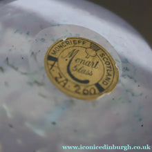 Load image into Gallery viewer, E/ Fabulous Little X ZA Shape Antique Scottish Monart Glass Bowl. With Original Paper Label on the Base 
