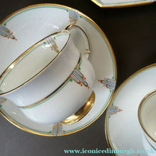 Load image into Gallery viewer, Pair of 1920s PARAGON Bone China ART NOUVEAU Pattern Trio

