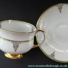Load image into Gallery viewer, Pair of 1920s PARAGON Bone China ART NOUVEAU Pattern Trio
