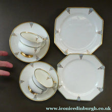 Load image into Gallery viewer, Pair of 1920s PARAGON Bone China ART NOUVEAU Pattern Trio
