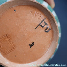 Load image into Gallery viewer, Early 1920s Poole "PORTUGUESE STRIPE" Pot. Carter, Stabler and Adams Mark
