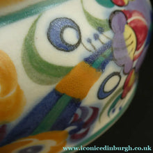 Load image into Gallery viewer, 1930s Art Deco Truda Carter Fuchsia Pattern Shallow Bowl
