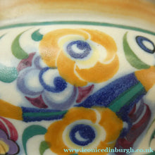 Load image into Gallery viewer, 1930s Art Deco Truda Carter Fuchsia Pattern Shallow Bowl
