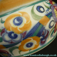 Load image into Gallery viewer, 1930s Art Deco Truda Carter Fuchsia Pattern Shallow Bowl

