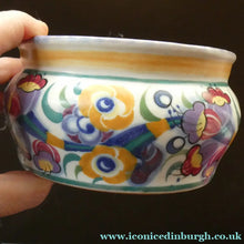 Load image into Gallery viewer, 1930s Art Deco Truda Carter Fuchsia Pattern Shallow Bowl
