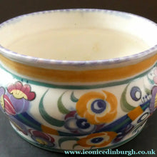 Load image into Gallery viewer, 1930s Art Deco Truda Carter Fuchsia Pattern Shallow Bowl

