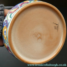 Load image into Gallery viewer, 1930s Art Deco Truda Carter Fuchsia Pattern Shallow Bowl
