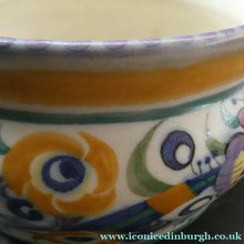 Load image into Gallery viewer, 1930s Art Deco Truda Carter Fuchsia Pattern Shallow Bowl
