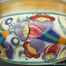 Load image into Gallery viewer, 1930s Art Deco Truda Carter Fuchsia Pattern Shallow Bowl
