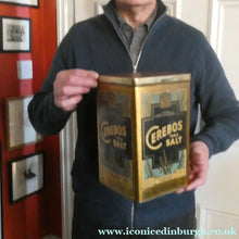 Load image into Gallery viewer, Vintage Early 1950s HUGE Cerebos Salt Storage Tin. 14 lbs Size (Height 10 Inches)
