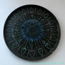 Load image into Gallery viewer, Early 1960s St Ives Plate with Little Lip Section. Painted St Ives Mark and HC initials (Honor Curtis)
