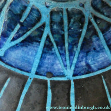 Load image into Gallery viewer, Early 1960s St Ives Plate with Little Lip Section. Painted St Ives Mark and HC initials (Honor Curtis)
