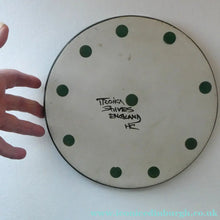 Load image into Gallery viewer, Early 1960s St Ives Plate with Little Lip Section. Painted St Ives Mark and HC initials (Honor Curtis)

