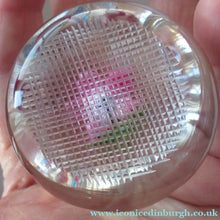 Load image into Gallery viewer, 1970s Pertshire Paperweight Stuart Drysdale Lampwork Paperwith Pink Flower BOXED
