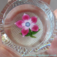 Load image into Gallery viewer, 1970s Pertshire Paperweight Stuart Drysdale Lampwork Paperwith Pink Flower BOXED
