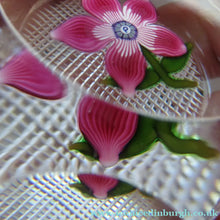Load image into Gallery viewer, 1970s Pertshire Paperweight Stuart Drysdale Lampwork Paperwith Pink Flower BOXED
