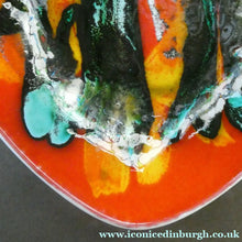 Load image into Gallery viewer, Early 1970s POOLE DELPHIS Shield Dish / Plate. Decorated by Pamela Bevans. 12 inches
