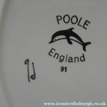 Load image into Gallery viewer, Early 1970s POOLE DELPHIS Shield Dish / Plate. Decorated by Pamela Bevans. 12 inches
