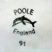 Load image into Gallery viewer, Early 1970s POOLE DELPHIS Shield Dish. Shape No. 21. Signed: CB for Cynthia Bennett
