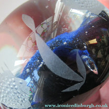Load image into Gallery viewer, 1972 Caithness Paperweight with Engraved Fish. Colin Terris Limited Edition
