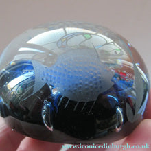 Load image into Gallery viewer, 1972 Caithness Paperweight with Engraved Fish. Colin Terris Limited Edition
