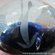 Load image into Gallery viewer, 1972 Caithness Paperweight with Engraved Fish. Colin Terris Limited Edition
