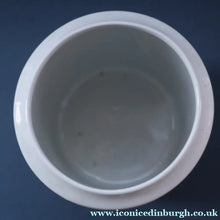 Load image into Gallery viewer, Early 20th Century Antique Grimwades White Hooped Household Jar or Canister. SAGO (in green letters)
