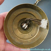 Load image into Gallery viewer, Early 20th Century Continental ART NOUVEAU / JUGENDSTIL Glass Hanging Light with Brass Fittings
