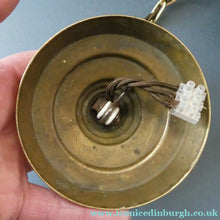 Load image into Gallery viewer, Early 20th Century Continental ART NOUVEAU / JUGENDSTIL Glass Hanging Light with Brass Fittings
