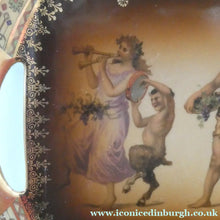 Load image into Gallery viewer, GERMAN Ackermann &amp; Fritze Porcelain Platter / Tray with Blue Beehive Mark on the Reverse. BACCHANALIAN PROCESSION
