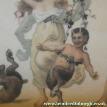 Load image into Gallery viewer, GERMAN Ackermann &amp; Fritze Porcelain Platter / Tray with Blue Beehive Mark on the Reverse. BACCHANALIAN PROCESSION
